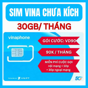 ( DEAL SIM GIÁ SỐC ) SIM 5G VINAPHONE Gói cước VD90 BIG120 D169G Vào mạng thả ga Hỗ trợ nghe gọi - SIM CHƯA KÍCH ĐĂNG KÍ CHÍNH CHỦ - FREESHIP - CHƯA KÍCH HOẠT