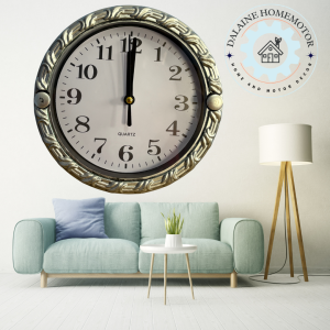 Wall Clock 6.5 inch Rustic Design Round Classic Home Decor Kitchen Room Gift Decoration