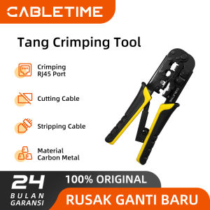 CABLETIME Multi Function Cable Crimping Tool / Tang Crimping