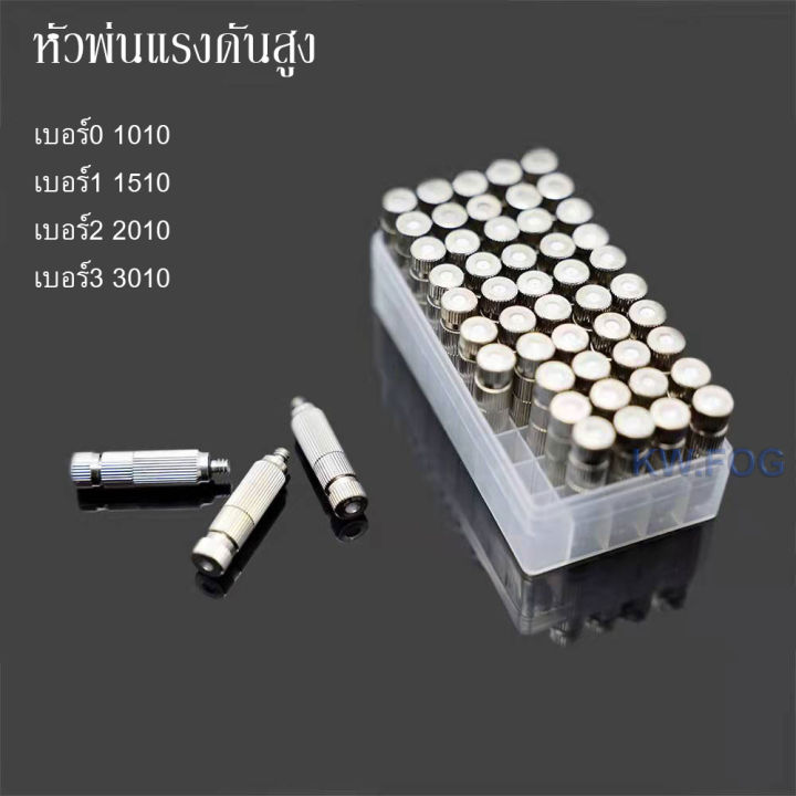 หัวพ่นหมอกแรงดันสูง 3/16 นิ้ว พร้อมไส้กรองเล็ก 10 ตัว/ชุด