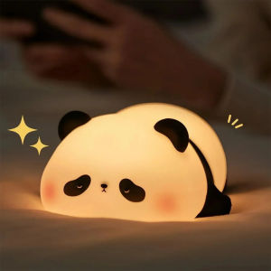 JOYCE Panda Silicone Lamp LED Silicone Night Light Table Lamp rechargeable touch-sensitive three-color brightness adjustment wireless night lamp atmosphere lamp childrens family gift