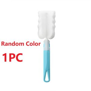 SG Ready Stock 3 in 1 Cap Brush Bottle Mouth Cleaning Brush Cup Lid Crevice Cleaning No Dead Multifunctional Rotatable Cup Brush Bottle Gap Cleaner Brush Cup Lid Detail Cleaning Tools Household