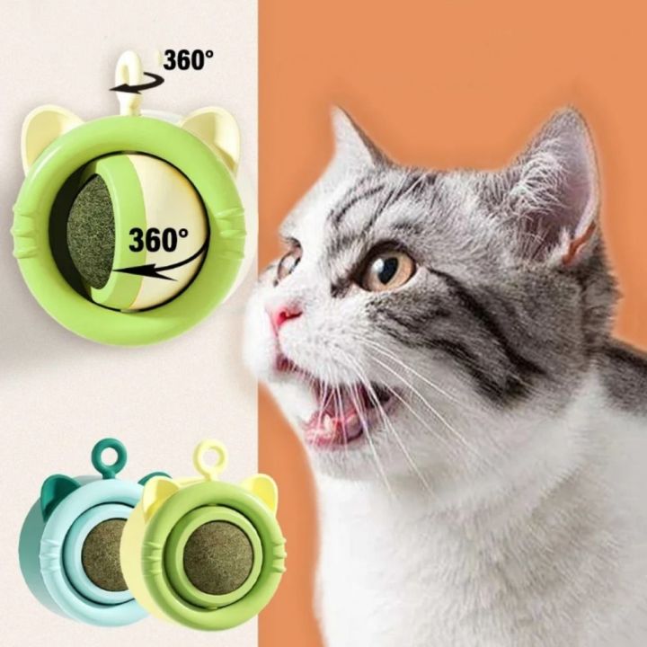 HGII Xoay 360 độ Bóng bạc hà mèo xoay được cho mèo Tương tác Nhựa Đồ ...