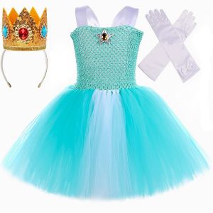 11.11 New Arrival Girls Mint Green Princess Tutu Dress Kids Tulle Ball Gown Outfit for Halloween Carnival & Birthday Party Wear h2610