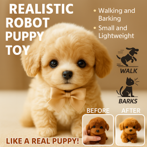 Interactive Robot Puppy Toy – Realistic Walking & Barking Pet Dog Gift for Kids