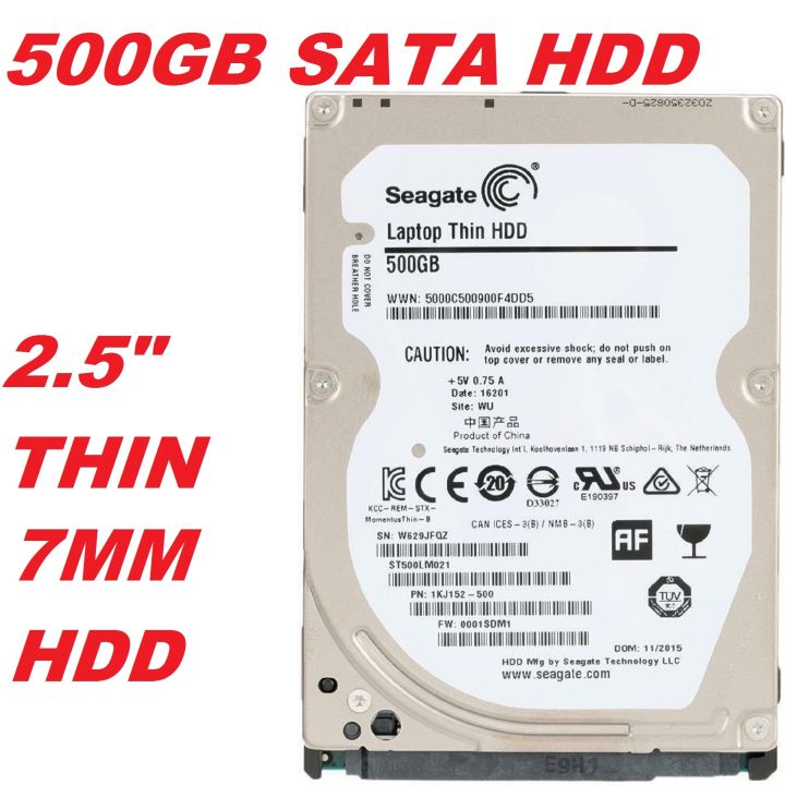 (REFURBISHED)SEAGATE 500GB LAPTOP THIN HDD /32MB CACHE/ LAPTOP HARD ...