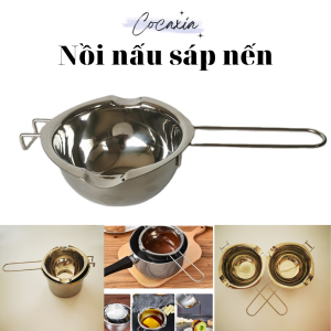 Stories Of Candles Nồi Đun Sáp Nến Stainless Steel Tay Cầm Dài Đun Sáp Socola Sữa