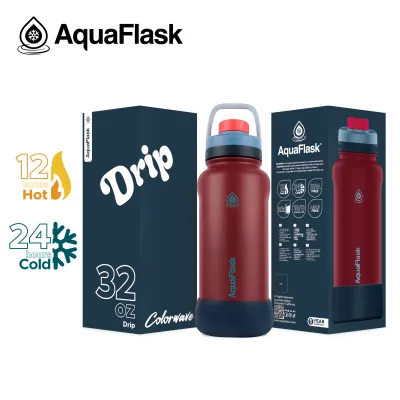 AquaFlask Colorwave Sports Lid Insulated Bottle (18oz/22oz/32oz/40oz)