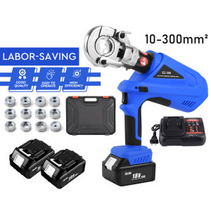 Kìm Ép Cos Thủy Lực Dùng Pin 6 Tấn - Máy Ép Đầu Cốt Điện - Kèm 12 Khuôn Chuyên Nghiệp - Chống Rỉ Sét