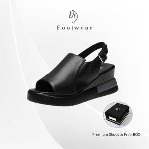 {DF FOOTWEAR} Sepatu Sandal Wedges Wanita Import Premium Quality Sandal Gunung DF 529