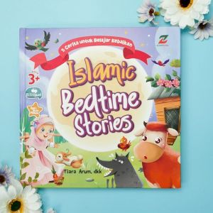 OKALINA - Buku Islamic Bedtime Stories : 5 Cerita untuk Belajar Kebaikan Hard Cover Billingual Indo Inggris Buku Cerita Anak