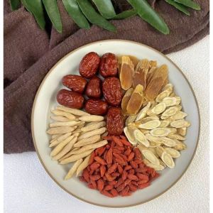 [ Goddess Vitality Tea ] Red ginseng ophiopogon japonicus goji berry astragalus and red date tea in individually packaged tea bags  Red Ginseng Wheat Winter Wolfberry Yellow Date Tea Individually Packaged Tea Bags