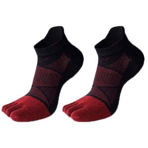 HULEQQI Anti-slip Breathable Football Each Toe Socks Winter Soccer Running Five Finger Socks Men Sport Socks Short Toe Socks Tube Socks