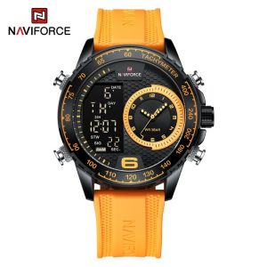 Naviforce นาฬิกาข้อมือผู้ชาย สปอร์ตแฟชั่น NF9199T หน้าปัดกลม สายซิลิโคน กันน้ำ ระบบดิจิตอล+อนาล็อก