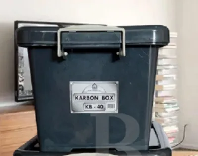 BOX CONTAINER 50 LITER - Kontainer Box Plastik / Container Box HITAM PUMA