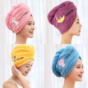 Drying Hair Towel Dry Hair Cap Microfiber Hair Drying Wrap Strong Water Absorbent Triangle Shower Hat Wiping Hair Towel Tool