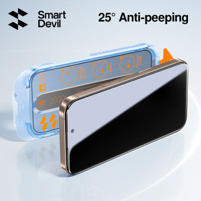SmartDevil Privacy Temperd Glass for iPhone 16 Pro Max 16 Plus iPhone 15 Pro Max 15 Plus iPhone 14 Pro Max 13 Pro max 12 Pro Max iPhone 16e iPhone 14 Plus Clear Full Coverager Screen Protector Auto-Dust Removal Tool