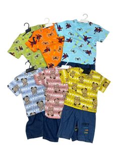 KID CARTOON SHIRT & PANT SET/BAJU KANAK-KANAK SET/GOOD QUALITY/BAJU ANAK/BAJU CARTOON SET