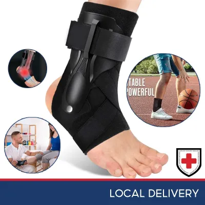 Ankle Support Brace Elastic Compression Sleeve Sport Relief Pain Foot Stabilizer Foot Guard