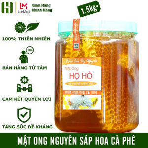 [SIÊU PHẨM VIP] 1.5KG mật ong nguyên sáp đặc biệt mật ong tổ - thương hiệu mật ong Họ Hồ mật thật giá trị thật - mật ông Honey - Cam kết mật ong rừng hoa cafe - mật ông nguyên chất - mật ong hoa cà phê