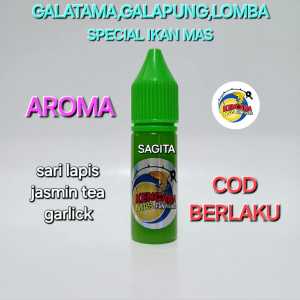 Esen oplosan sagita/oplosan aroma sarilapis jasmin teagarlick/umpan ikan mas/kemasan15ml30ml/umpan ikan mas/kencanamas46