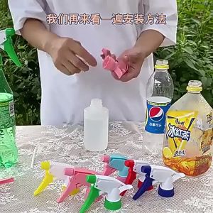 Water Bottle Spray Head Pressure Sprayer Watering Bottle Nozzle Gardening Tools