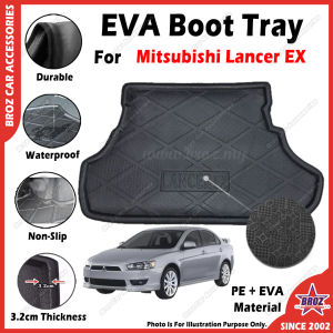 For Mitsubishi Lancer EX EVA Copolymer Car Boot Tray Luggage Cargo Trunk Tray Dulang But Kereta 汽车后箱垫