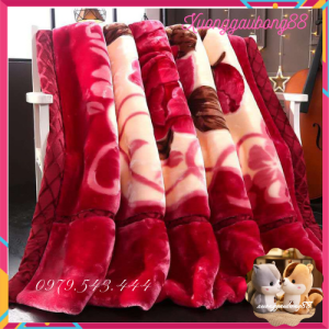 [CHUYÊN SỈ] chăn băng lông tuyết nhung chăn thái sịn cho mùa đông ấm áp loại 2kg3kg4kg5kg-Xuonggaubong88