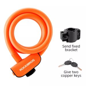 【Giao hàng địa phương】ROCKBROS Khóa Xe Đạp Khóa Xích Thép Chống Trộm Khóa Xe Đạp Leo Núi Khóa Cáp Xe Đạp Khóa Xe Máy