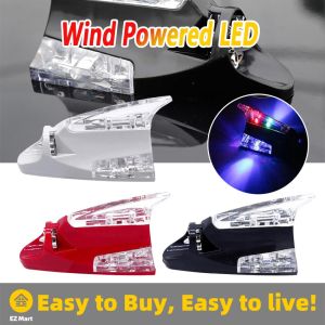 【Fast Shipping】 Car Wind Power LED Anti Collision Light Shark Fin Antenna Warning Flash Lamp Wind-Power-LED-Antenna