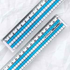 Topla Penggaris Korea Garisan Ruler Alat Tulis Kantor Berhitung 30cm