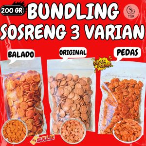 BUNDLING SOSRENG 3 RASA BEST SELLER [ PEDAS BALADO ORIGINAL ] - 200GR