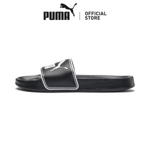 PUMA Unisex Leadcat Slides Slippers (Black-White)