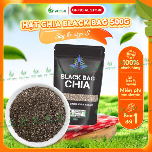 【MỚI】Hạt Chia Đen - Chia Black Bag Úc Hàng Chuẩn Chất Lượng Detox Giải Nhiệt Dưỡng Tóc (Việt Thái Organic)