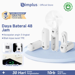 Simplus Kipas Angin Mini Portable /Mini Fan Multifungsi /Power Bank/ Kipas Genggam Lucu/ Kipas Kecil (Garansi Resmi 1 tahun/ COD)