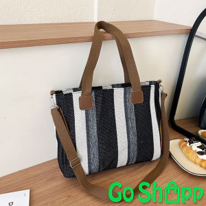 Tas Tote Bag Selempang Kanvas Besar Wanita Import Premium Fashion Korea Style Aesthetic Terbaru - Tas Bahu Cewek Viral Kekinian TE14