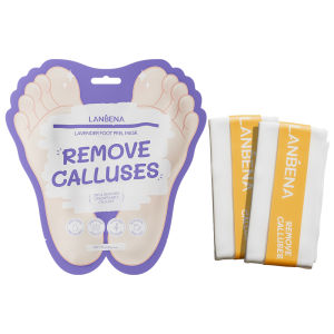 LANBENA Lavender Foot Peel Mask Only Need One Pair Remove Dead Skin Thoroughly in 2-7 Days Foot Mask Peeling Cuticles Heel