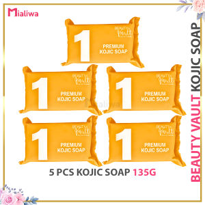 10 Pcs Beauty Vault Kojic Soap 135g Sabon Pampaputi Exfoliating Moisturizing Face Body Wash Moisturizer Kojic Glycerin Pimples Acne Pores Pekas Melasma Peklat Scar Blemishes Wrinkles Dark Spots Hydrating Rejuvenating Beauty Glass Skin Care For Men & Women