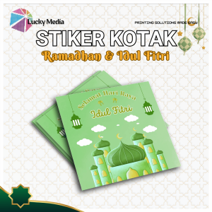 [10pcs] Stiker Idul Fitri Kotak Sticker Segel Hampers Lebaran Ramadhan Puasa Toples Eid Mubarak A