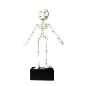 IVYAN Movable Joints Aquarium Ornament Glow Dark Bubble Driven Fish Tank Decoration Animated Aquascape Articulated Bone Dancing Bone Aquarium Hobbyist