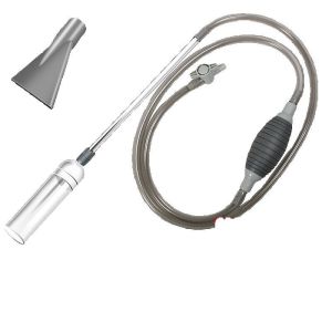 Lovinland Pet Fish Tank Water Changer Air Pump Cleaning Accessorie Handheld Aquarium Gravel Cleaner Vacuum Siphon Pump With Filter Nozzle