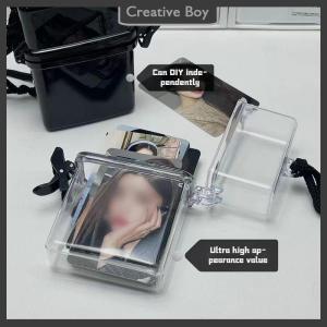 [Creative] Ins Idol Photo Card Storage Box Decorative Photocard Storage Box Waterproof Photo Picture Collect Holder Message Organizer Box