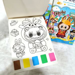 Children’s Watercolor Coloring Book – Doodle and Painting Pad for Kids Preschool Drawing and Coloring Book