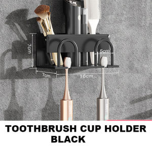 SSC Black Bathroom Shelf Organizer Space Towel Rack Shower room Shelf Bathroom Shelves Wall Mounted Accessories Set