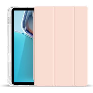 IPAD PRO 11 2024 FLIP CASE TRANSPARENT SOFT CASING WITH SLOT PEN