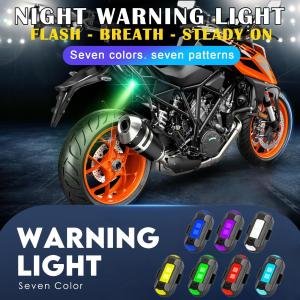 Bicycle Light Waterproof Rear Tail Light LED USB Rechargeable Cycling Taillamp Safety Warning LED Drone Strobe Light Signal Light Flash LED Anti-collision Light Driving Safety Suitable for Motorcycle/Car/Bike
