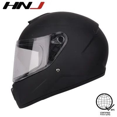 HNJ 2021 PLAIN Motorcycle helmet dual visor full face helmet for men and women helmets