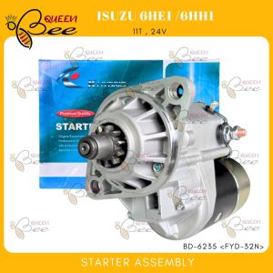 QUEENBEE Isuzu 6HE1 6HH1 STARTER ASSEMBLY MOTOR 11Teeth 24V BD-6235 KHYBRID