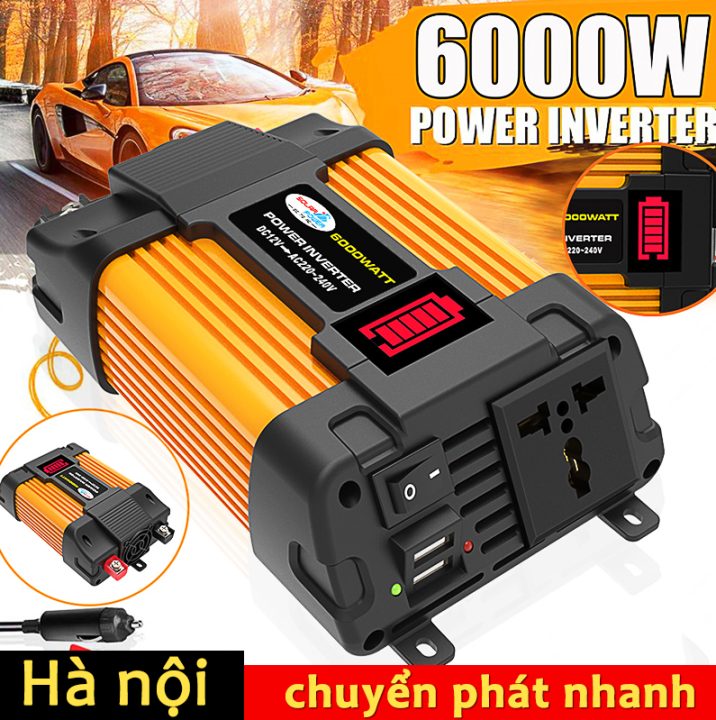 Kích điện 12v 220v 6000w,bộ chuyển đổi điện 12v sang 220v,inverter 12v ...