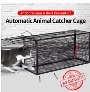 Ready Stockcat trap cage Cat Scratching Cage Automatic Handy Tool Trap Catching Supermarket Shopping Mall Repellent Stray cat cage FJ